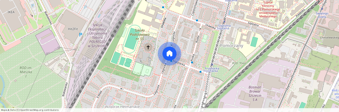 ul. Legnicka, Pomorzany, Zachód, Szczecin, zachodniopomorskie