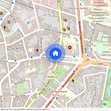 Rue des Arbalestriers, 1B, 1.1, 7000, Mons