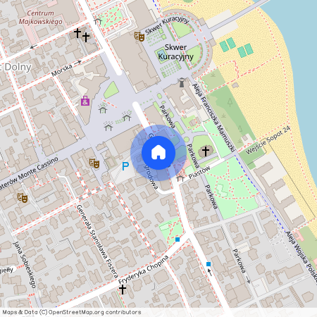 ul. Grunwaldzka, Centrum, Dolny Sopot, Sopot, pomorskie