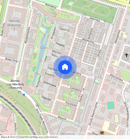 Warszawa Mokotów, Przejazd