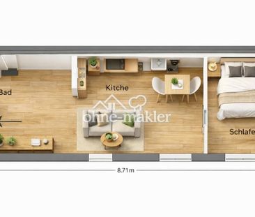 Helle und Moderne Stadtwohnung, 2 Zimmer, Erstbezug - Foto 2