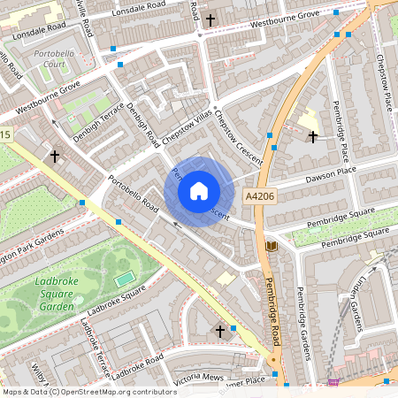 Pembridge Crescent, Notting Hill