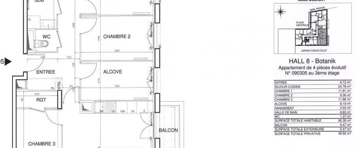 location Appartement T4 DE 85.9m² À BOBIGNY - Photo 1