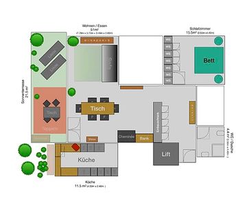 2½ Zimmer-Wohnung in Bern - Altenberg, möbliert, auf Zeit - Photo 5