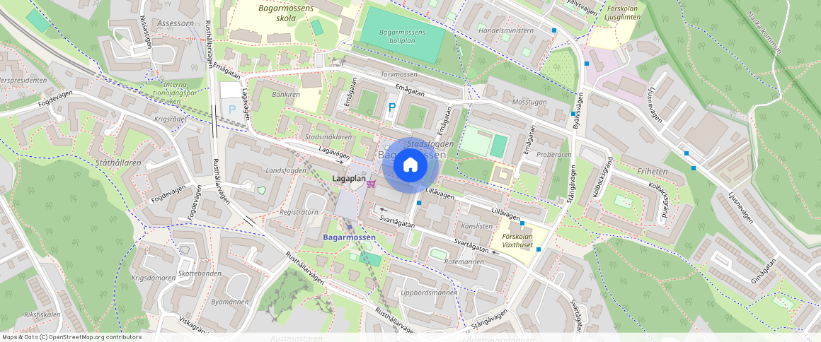Lillåvägen **, Bagarmossen