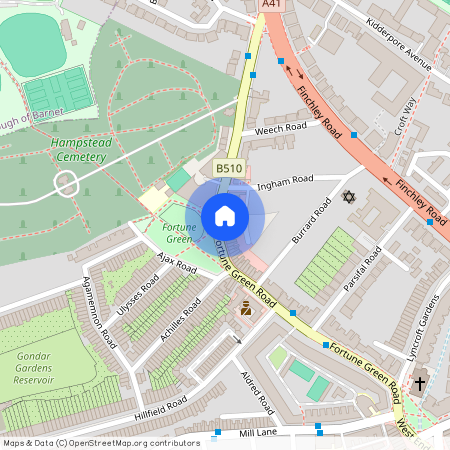 Fortune Green Road, West Hampstead, London, NW6