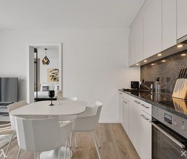 Moderne möblierte 2-Zimmer-Wohnung mit Service und Balkon in Biel - Foto 4