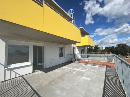 ERSTBEZUG „ein viertel grün“ - Moderne 3-Zimmer-Wohnung mit Balkon, Kellerabteil und Tiefgaragenstellplatz - Foto 3