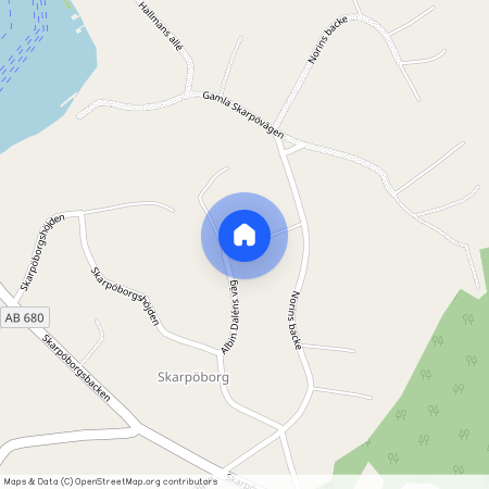 Albin Daléns väg, Vaxholm