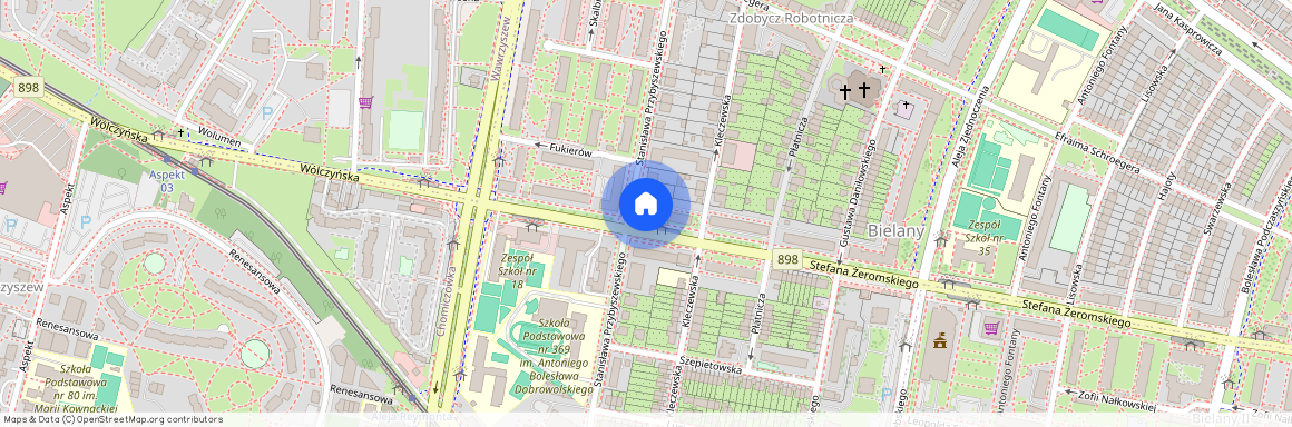 Warszawa, Bielany, im., Stefana, Żeromskiego