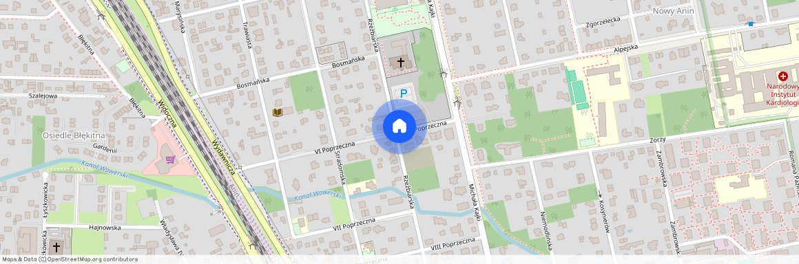 ul. VI Poprzeczna, Anin, Wawer, Warszawa, mazowieckie