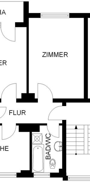 modernisierte 2 Zimmer Wohnung mit Balkon in Hagen - Foto 2