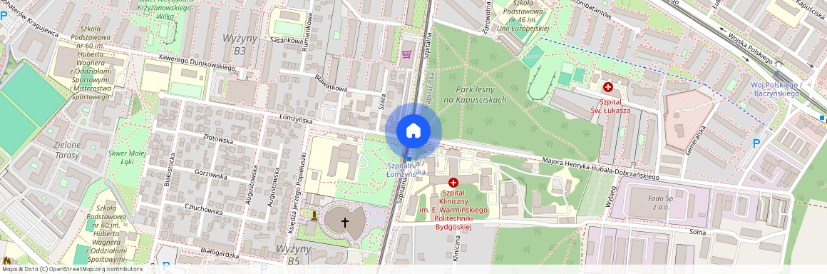 ul. Szpitalna, Kapuściska, Bydgoszcz, kujawsko-pomorskie