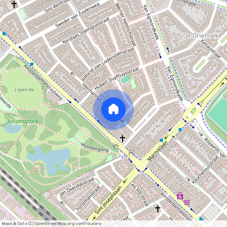 Julianapark en omgeving, 3553 VD, Hermannus Elconiusstraat, Utrecht