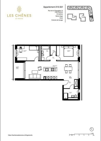 3.5 pièce neuf attique -A15-501 - Foto 3