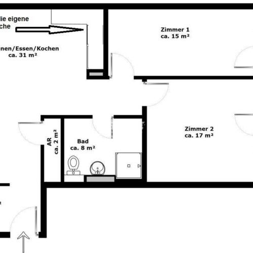 antaris Immobilien Dresden GmbH ** Moderne 3-Raum-Wohnung, verglaste Loggia, Elbeblick, Pieschen. ** - Foto 1