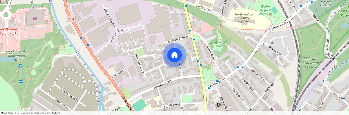 Gladstone Street, Walsall, WS2