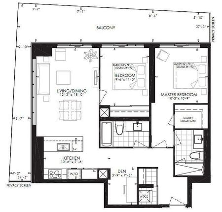 For Lease - 56 Annie Craig Drive Unit# 3603, Toronto, Ontario - Photo 5