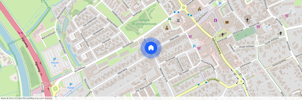 Haren-Zuidwest, 9752 JN, Korte Dreef, Haren Gn