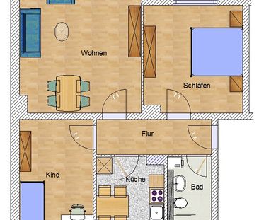 3-Zimmerwohnung mit Balkon in Seelze - Photo 3