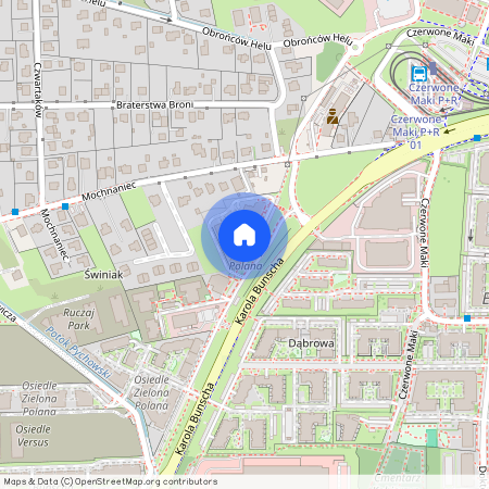 ul. Karola Bunscha, Skotniki, Dębniki, Kraków, małopolskie