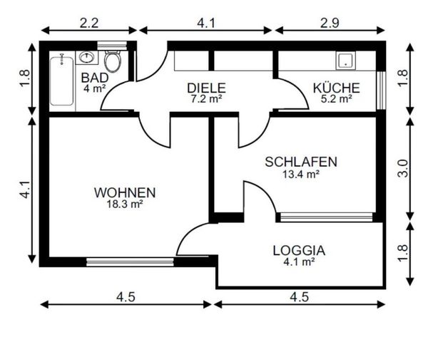 2-Zimmer Wohnung in Bad Soden-Salmünster - Foto 1