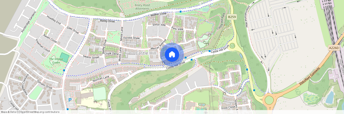 Castle Hill, Lett Lane, DA10, Ebbsfleet Valley