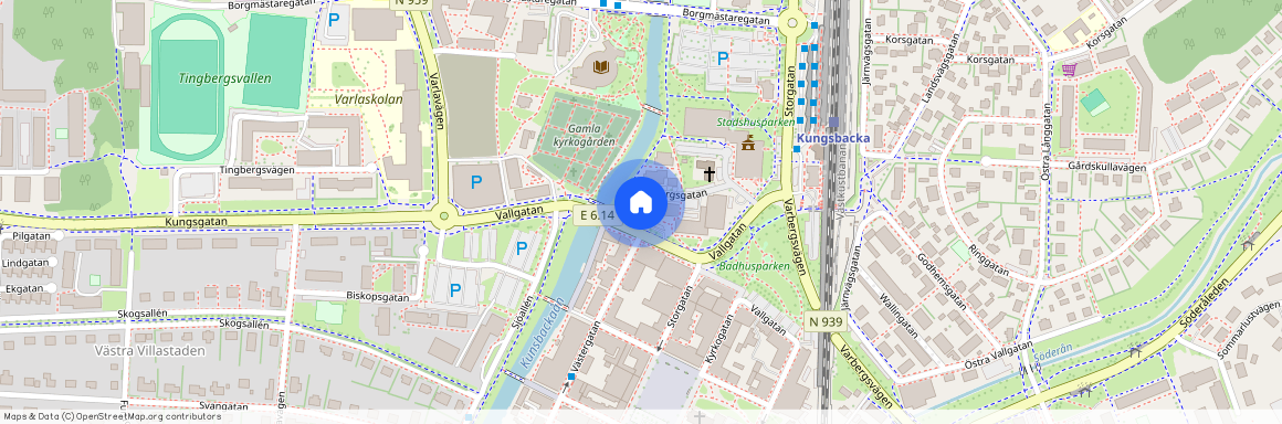 Kolla Parkstad, Kungsbacka, Halland, Vallgatan 1A