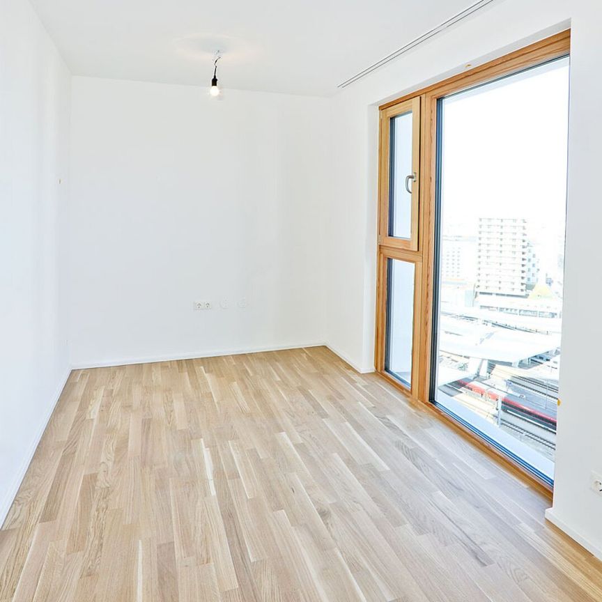 Sonnwendviertel: 4-Zimmer-Wohnung mit Balkon im 14. OG – Fitnessraum, Co-Working & Rooftop-Terrasse inklusive! - Foto 1