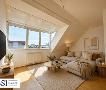Hell, klimatisiert, großzügig - 2-Zimmer-Dachgeschosstraum in ruhiger Seitenstraße des 10. Bezirks - mit allgemeiner Dachterrasse - Photo 1