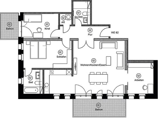 109 qm ERSTBEZUG IM EXKLUSIVEM CHEMNITZER KULTURPALAST - Foto 1