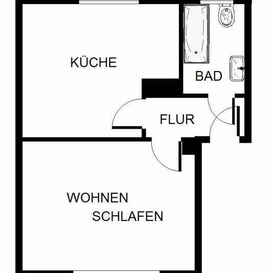 Singlewohnung für eine Person! - Foto 1