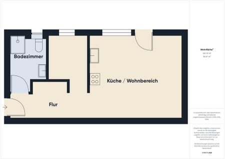 *Moderne 1-Zimmer Neubauwohnung in Rotenburg a.d. Fulda zu vermieten* #virtuellerrundgang - Photo 4