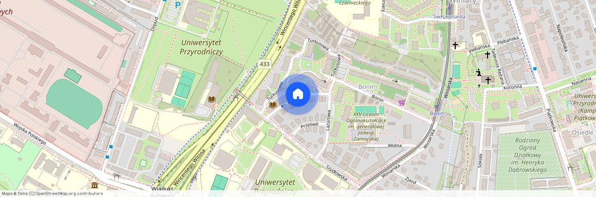 ul. Błękitna, Winiary, Jeżyce, Poznań, wielkopolskie
