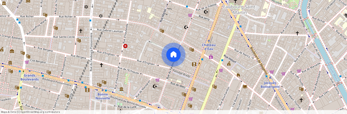 Faubourg St Denis 61, Rue du Faubourg Saint-Denis, Paris