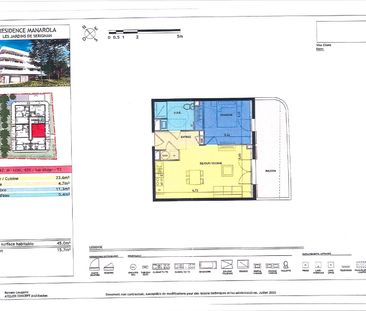 Sérignan - T2 NEUF avec Piscine - 45 m² - Photo 2