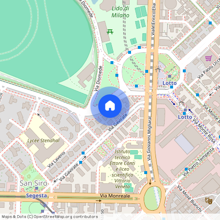 Viale Federico Caprilli 7 San Siro San Siro, San Carlo Milano