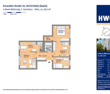 4-Raum-Wohnung mit Wanne im Hochhaus - Photo 5