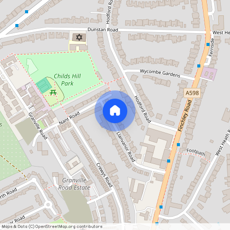 Llanvanor Road, Child Hill, NW2