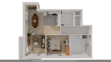 location Appartement T3 DE 62.09m² À LIEUSAINT - Photo 5