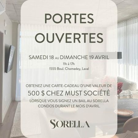 Sorella - Condo neuf et raffiné à louer 55+ Laval - appartement à louer - Photo 3