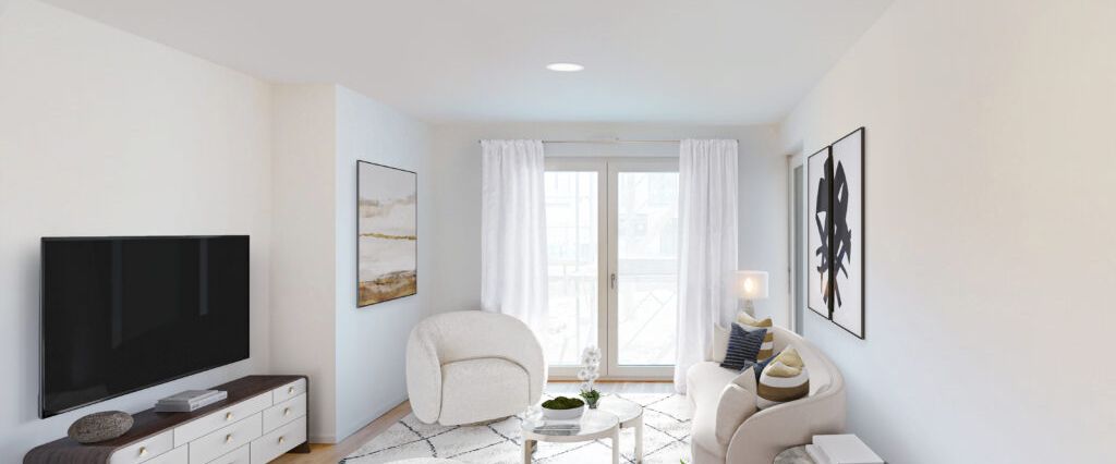 Erstbezug! 3-Zimmer-Wohnung mit großer Terrasse und zwei Bädern (mietpreisgedämpft) - Photo 1