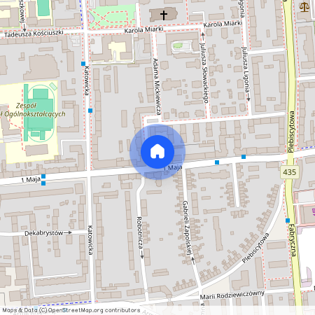 ul. 1 Maja, Śródmieście, Opole, opolskie