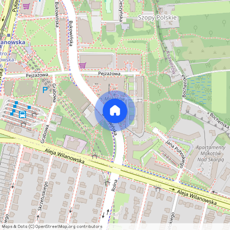 ul. Bukowińska 8, Ksawerów, Mokotów, Warszawa, mazowieckie