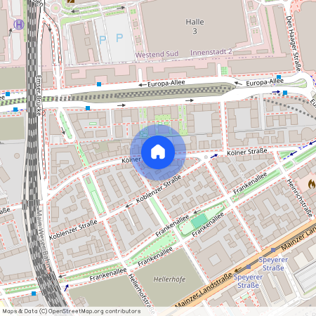 Kölnerstrasse, 60327 Frankfurt am Main - Westend