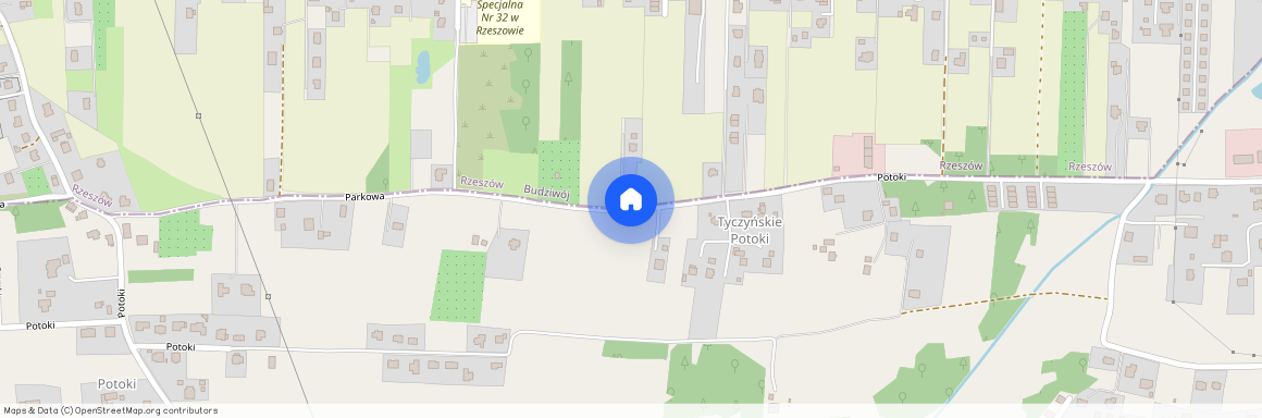 ul. Potoki, Budziwój, Rzeszów, podkarpackie, Tyczyn