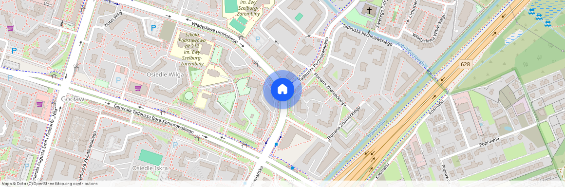 Warszawa, Praga-Południe, Gocław, Tadeusza, Umińskiego