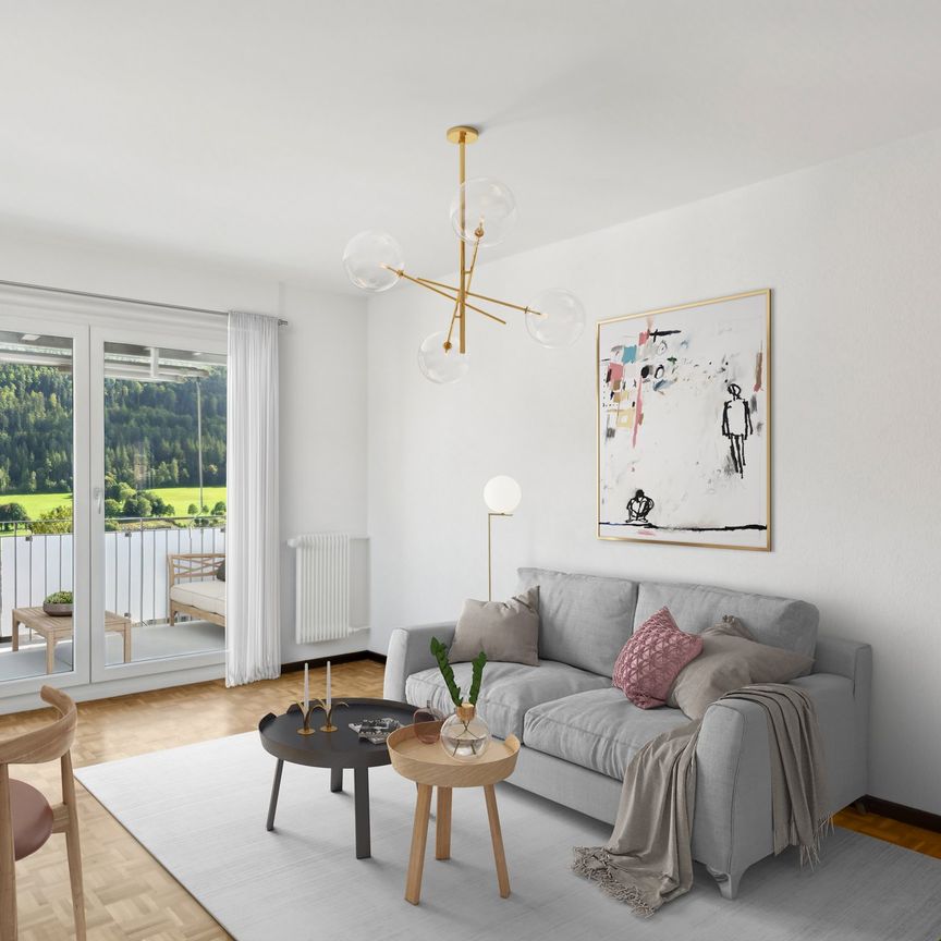 Magnifique appartement rénové de 3 pièces avec terrasse et ascenseur - Foto 1