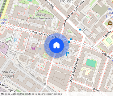 Kawalerka w centrum z dużym tarasem parking nowe budownictwo winda - Фото 1