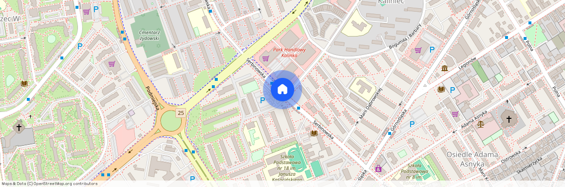 ul. Serbinowska, Osiedle XXV-lecia, Kalisz, wielkopolskie